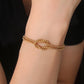 Roman Style Knot Bracelet [304 Stainless Steel 18K Gold Plated]