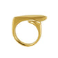 French Style Plating Ring [304 Stainless Steel 18K Gold Plated]