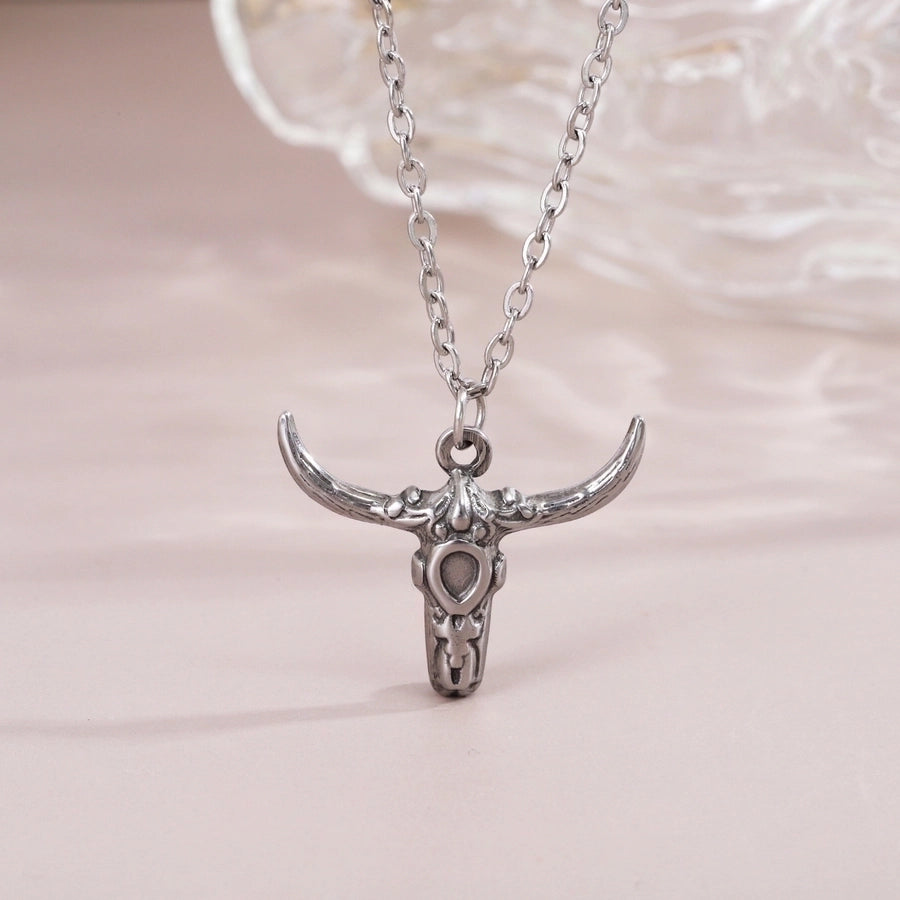 Bull Necklace [304 Stainless Steel 18K Gold Plated]