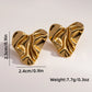 Mix Heart Earrings [304 Stainless Steel,18K Gold Plated]