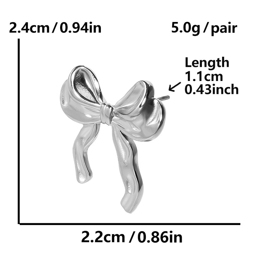 Bow Knot Stud øreringe [304 rustfrit stål]