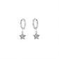 Star Drop Earrings [Stainless Steel]