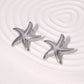 Marine Style Beach Starfish Earrings [304 Stainless Steel,18K Gold Plated]