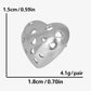 Heart Holes Earrings [304 Stainless Steel]