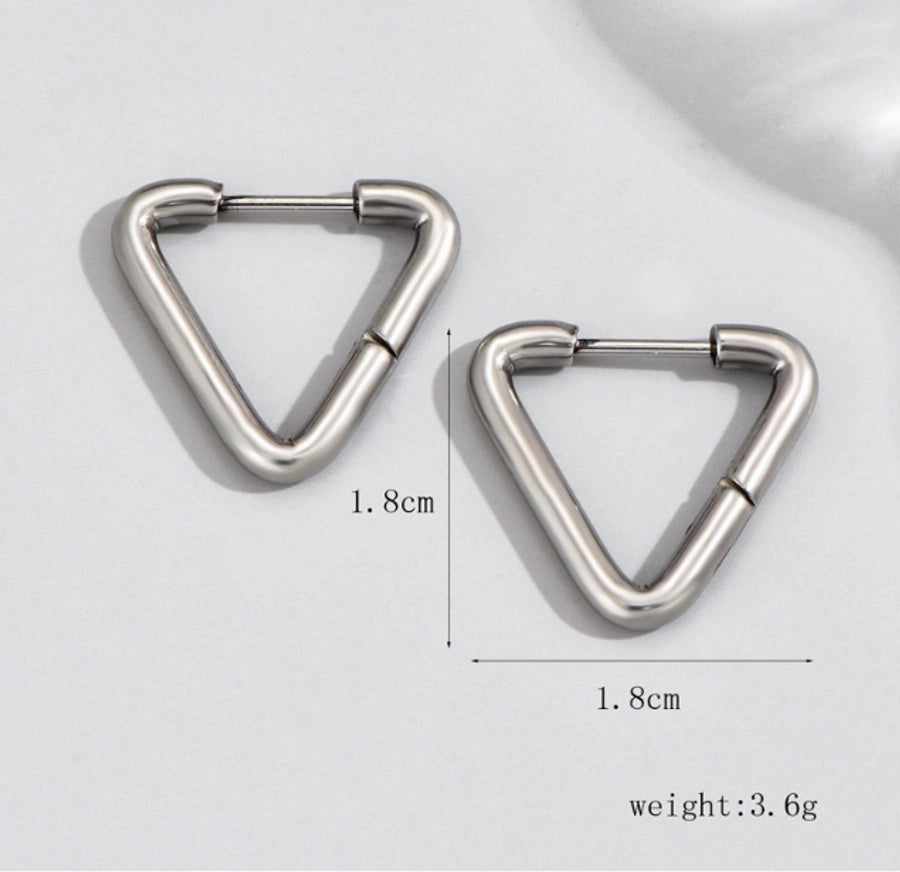 Triangle Earrings [Stainless Steel]