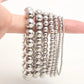 Round Beads Elastic Bracelet [304 Stainless Steel