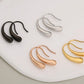 Hook Earrings [304 Stainless Steel,18K Gold Plated]