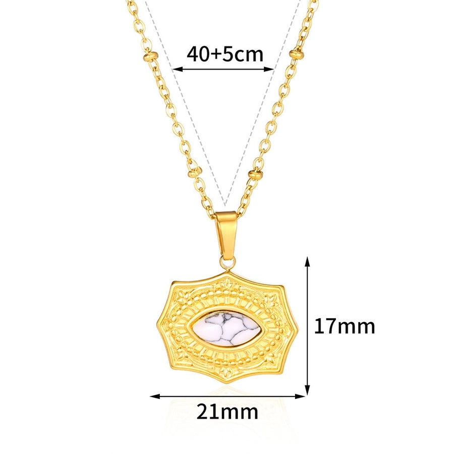 Jewelry Bohemian Round 304 Stainless Steel Plating Pendant Necklace