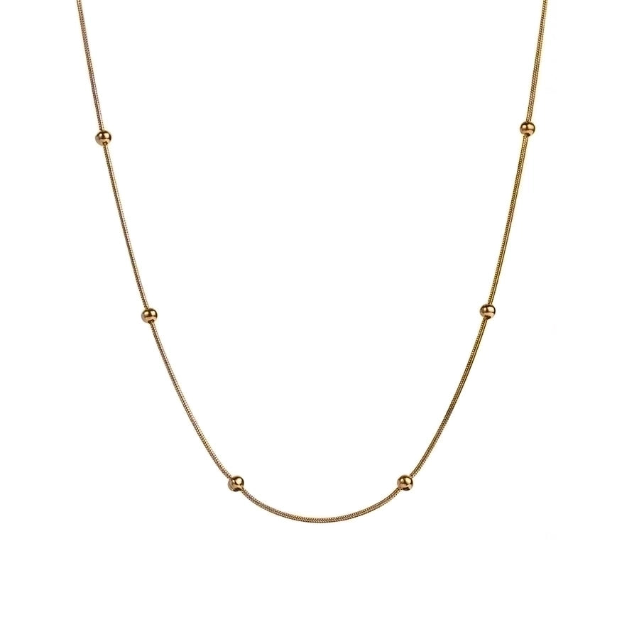 Mix Chain Necklace [304 Stainless Steel,18K Gold Plated]