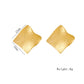 Nordic Style Quadrilateral Earrings [304 Stainless Steel,18K Gold Plated]