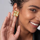 Mix Designs Earrings [Stainless Steel,18K Gold Plated]