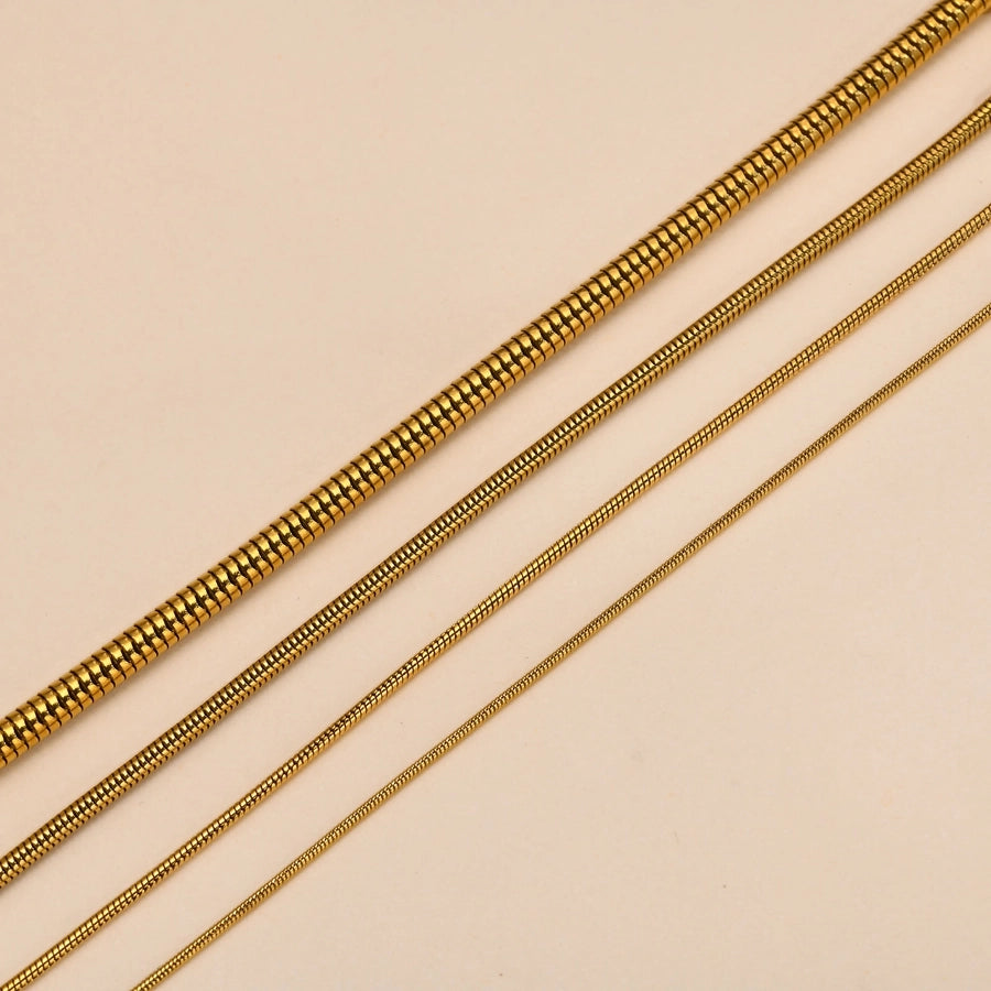 Thin Chain Bracelets [201 Stainless Steel, 18K Gold Plated]