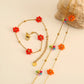 Colorful Flower Anklet [304 Stainless Steel]