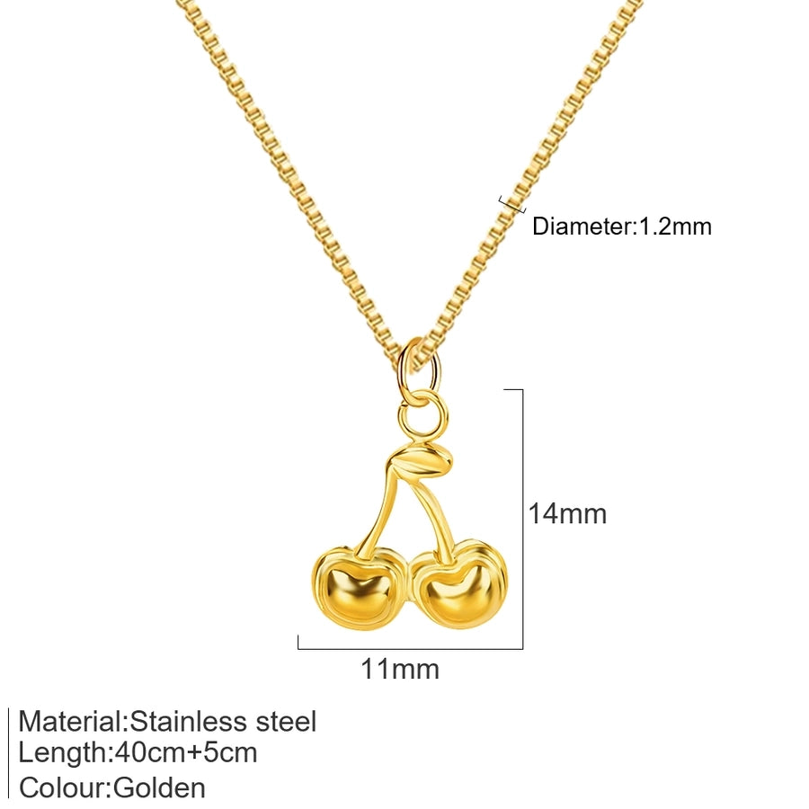 Box Chain Pendant Necklace [304 Stainless Steel]