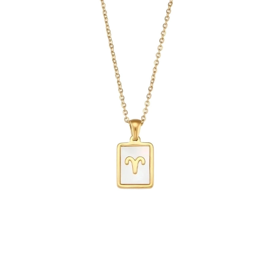 Collana a conchiglia costellazione [acciaio inossidabile 304, oro 18K placcato]