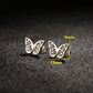 Butterfly Stud Earrings Set [304 Stainless Steel, 18K Gold Plated]