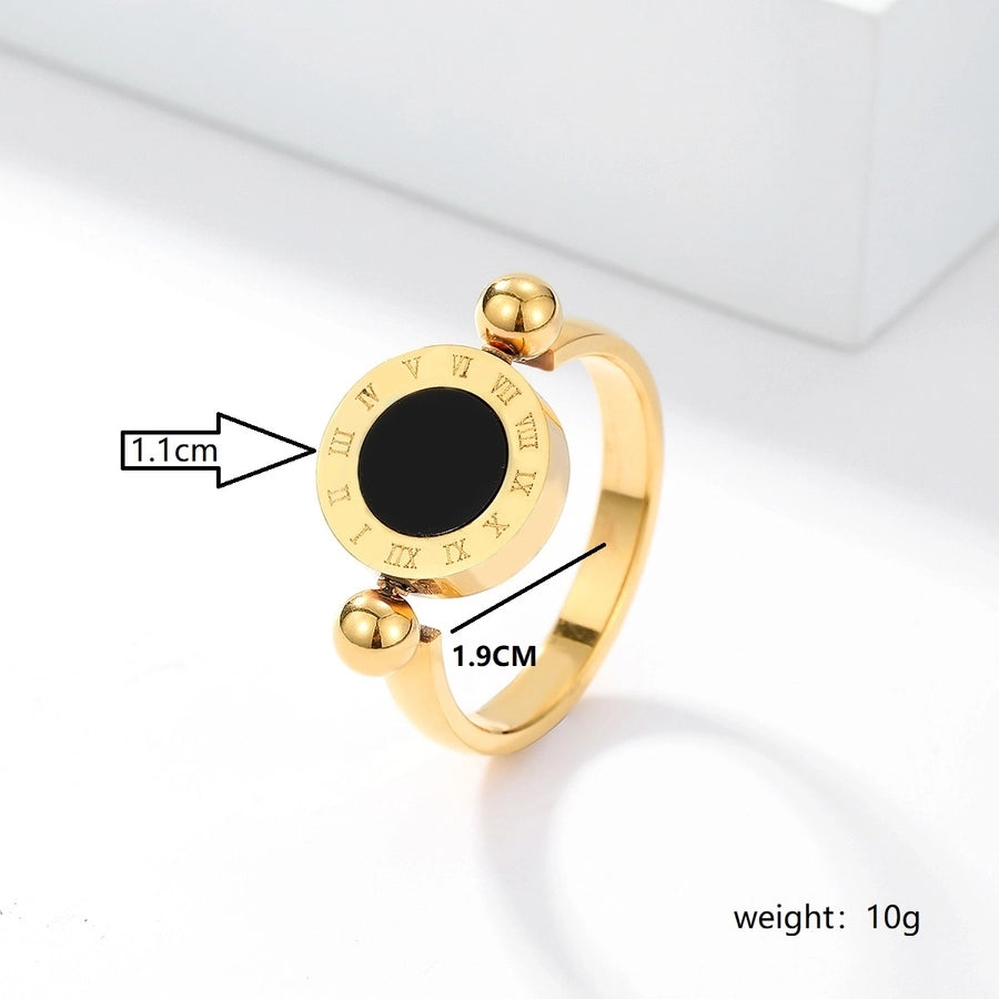 Roman Style Ring [201 Stainless Steel, 18K Gold Plated]