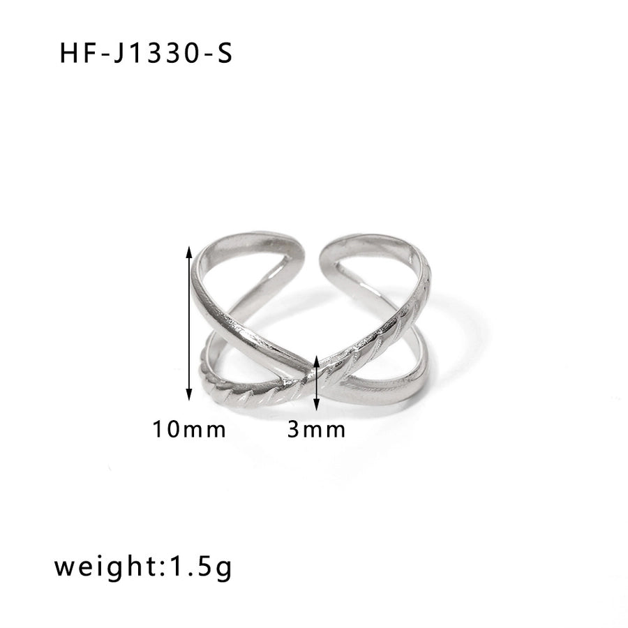 Mix Designs Silver Ring [Stainless Steel]