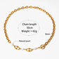 Pearl Chain Bracelet/Necklace [304 Stainless ,16K Gold Plated]