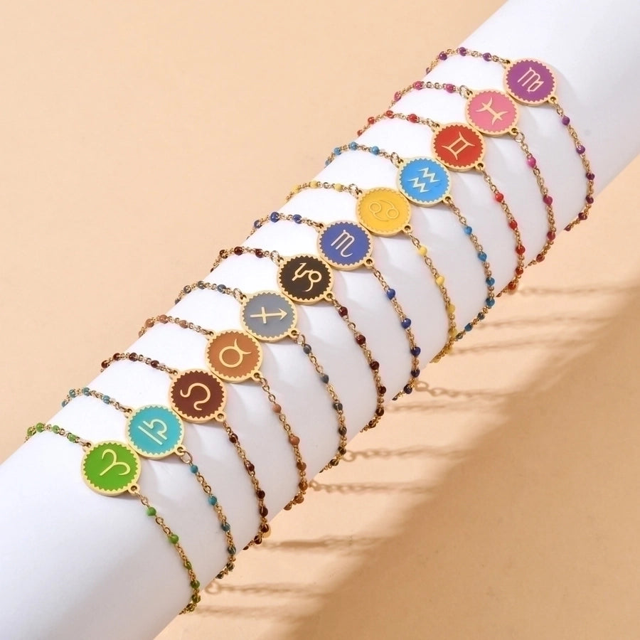 Constellation Enamel plating bracelets [304 Stainless Steel]