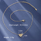 Letter Heart Shape Necklace [304 Stainless Steel,18K Gold Plated]