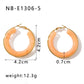 Circle Multicolor Earrings [304 Stainless Steel,18K Gold Plated]