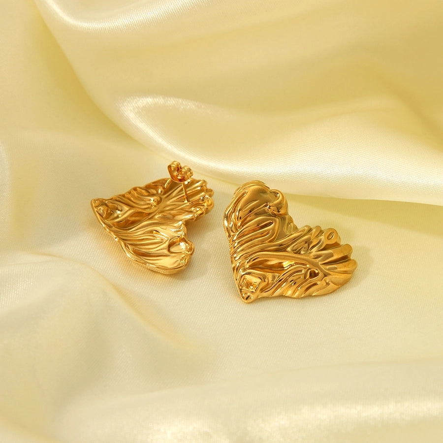 Mix Designs Earrings [304 Stainless Steel,18K Gold Plated]