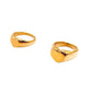 Heart Shape Solid Ring [316 Stainless Steel 14K Gold Plated]