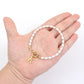 Letter Artificial Pearl Bracelet [304 Stainless Steel]