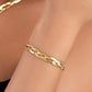 Braided Snake Chain Bracelets [304 Stainless Steel,18K Gold Plated]