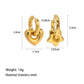 Star Heart Shape Earrings [304 Stainless Steel,18K Gold Plated]