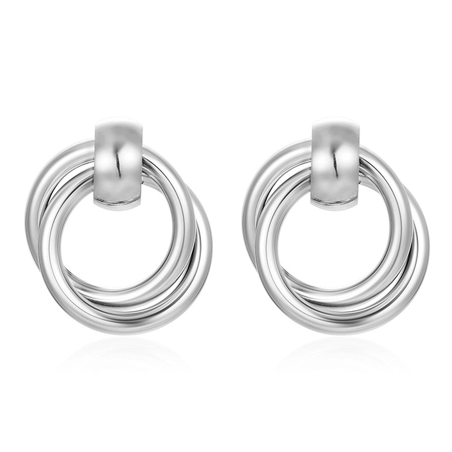 Geometric Circle Earrings [304 Stainless Steel]