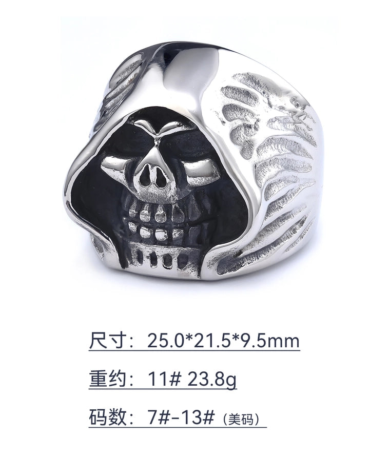 Punk Skull Ring [304 Stainless Steel]