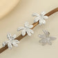 Flower Earrings [304 Stainless Steel,18K Gold Plated]