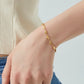 Volledige hartvorm armband/ketting [304 roestvrij staal, 18K vergulde goud]