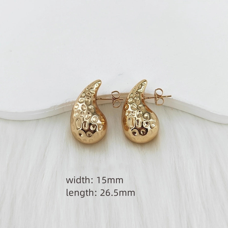 Mix Water Droplets Earrings [304 Stainless Steel]