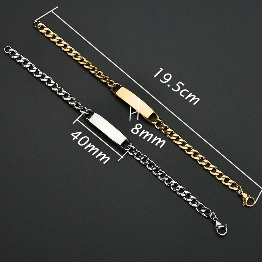 Fashion Geometric Bracelet [304 Stainless Steel Plating 18K Gold Plated]