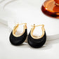 Retro Oval Earrings [201 Stainless Steel]