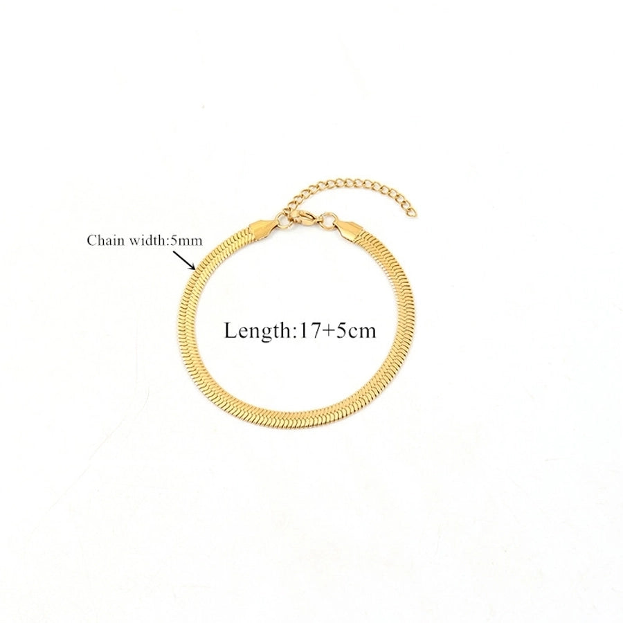 Flat Chain Bracelet [201 Stainless Steel]