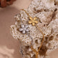 Flower Bracelet/Necklace [304 Stainless Steel,18K Gold Plated]