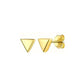 Star Round Heart Shape Stud Earrings [304 Stainless Steel, 18K Gold Plated]