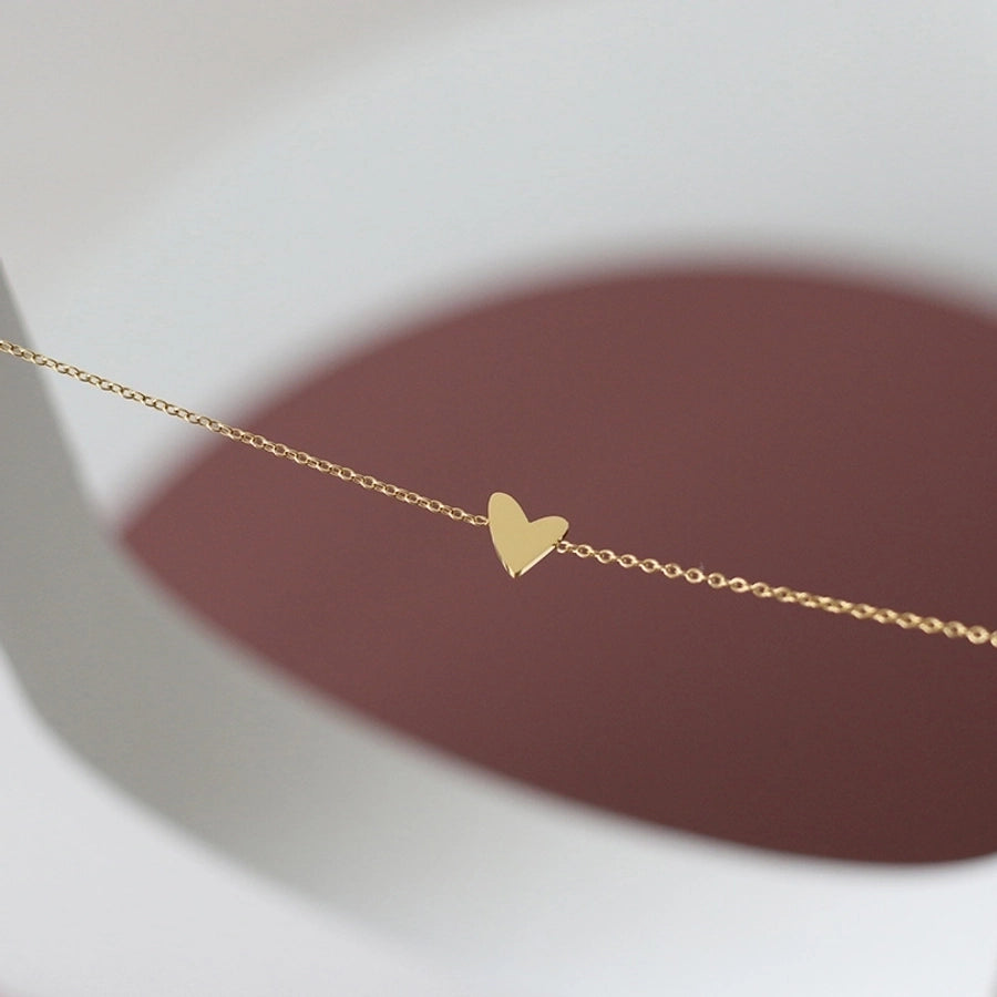 Pure Heart Bracelet [304 Stainless Steel,18K Gold Plated]