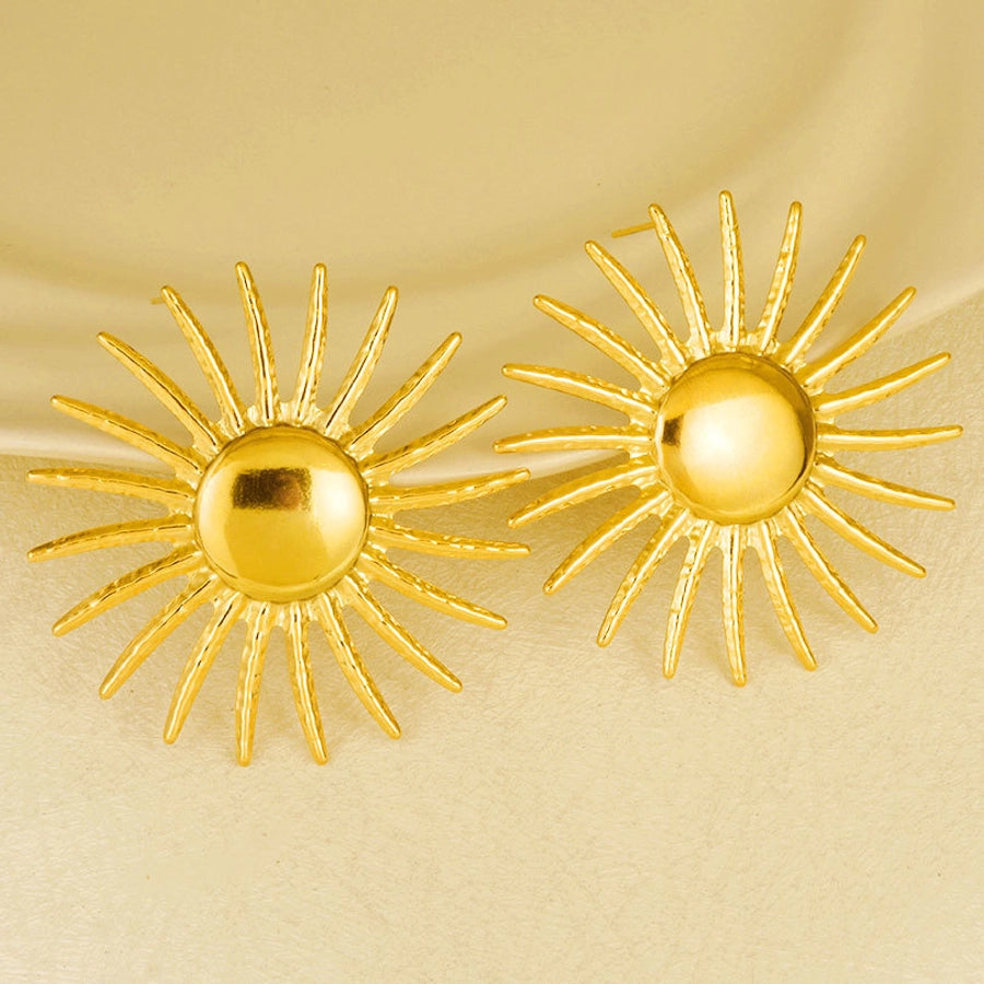 sUN eARRINGS [304 Stainless Steel]