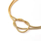 Simple Knot Bracelet [304 Stainless Steel,18K Gold Plated]