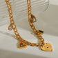 Charms Necklace [304 Stainless Steel,18K Gold Plated]