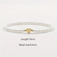 Letter Heart Shape Artificial Pearl Bracelets [304 Stainless Steel]