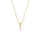 Letter Pearl Necklace [304 Stainless Steel,18K Gold Plated]