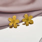 Elegant Flower Earrings [316 Stainless Steel,18K Gold Plated]