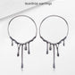 Water Droplets Hoop Earrings [304 Stainless Steel]