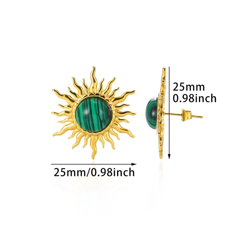 Exaggerated Sun Earrings [304 Stainless Steel]